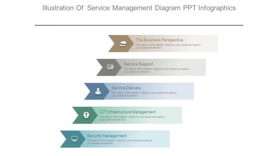 Illustration Of Service Management Diagram Ppt Infographics