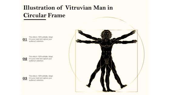 Illustration Of Vitruvian Man In Circular Frame Ppt PowerPoint Presentation File Graphics Template PDF