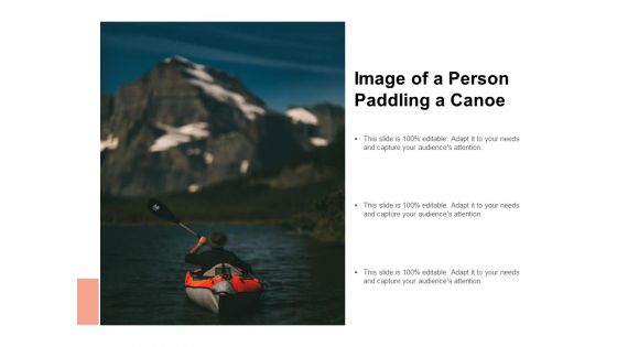 Image Of A Person Paddling A Canoe Ppt PowerPoint Presentation Icon Slides