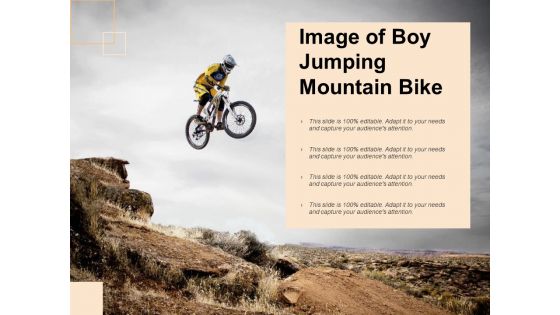 Image Of Boy Jumping Mountain Bike Ppt PowerPoint Presentation Inspiration Influencers