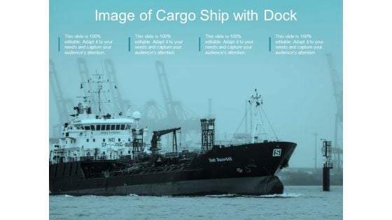 Image Of Cargo Ship With Dock Ppt Powerpoint Presentation File Smartart