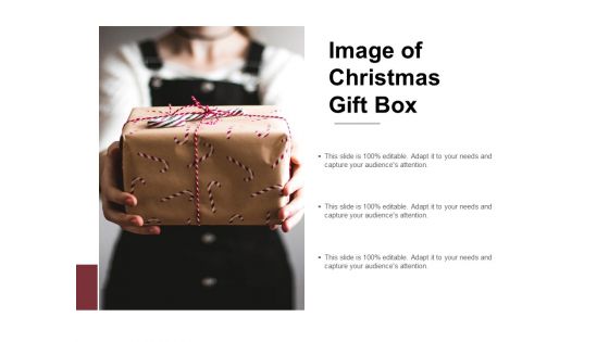 Image Of Christmas Gift Box Ppt Powerpoint Presentation Slides Show