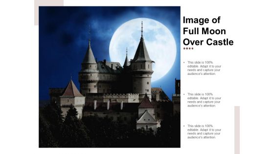 Image Of Full Moon Over Castle Ppt PowerPoint Presentation Pictures Guidelines