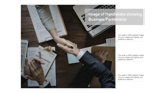 Image Of Handshake Showing Business Partnership Ppt PowerPoint Presentation Styles Microsoft