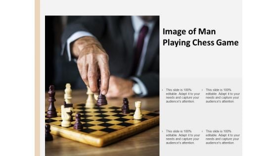 Image Of Man Playing Chess Game Ppt PowerPoint Presentation Outline Demonstration