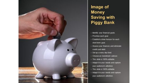 Image Of Money Saving With Piggy Bank Ppt PowerPoint Presentation Portfolio Summary