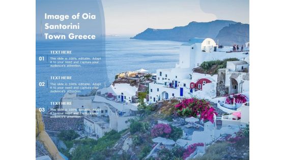 Image Of Oia Santorini Town Greece Ppt PowerPoint Presentation Icon Gallery PDF