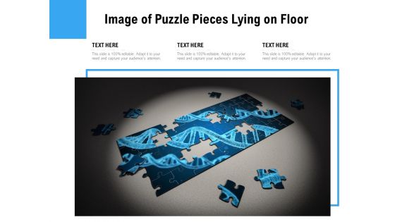 Image Of Puzzle Pieces Lying On Floor Ppt PowerPoint Presentation Infographics Visual Aids