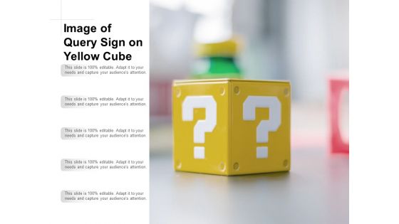Image Of Query Sign On Yellow Cube Ppt PowerPoint Presentation Layouts Sample