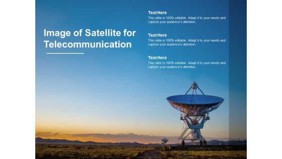 Image Of Satellite For Telecommunication Ppt PowerPoint Presentation Infographics Clipart