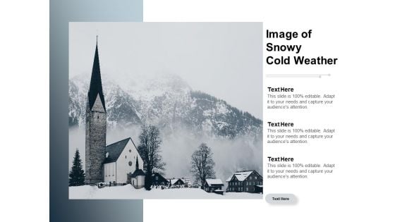 Image Of Snowy Cold Weather Ppt PowerPoint Presentation Layouts Format Ideas