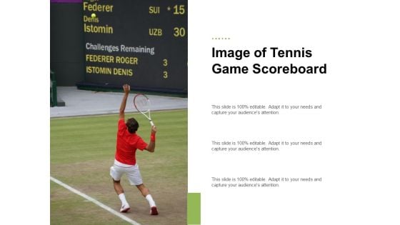 Image Of Tennis Game Scoreboard Ppt PowerPoint Presentation Portfolio Objects