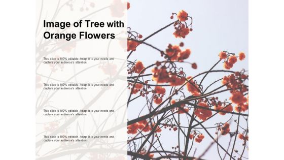 Image Of Tree With Orange Flowers Ppt PowerPoint Presentation Outline Rules