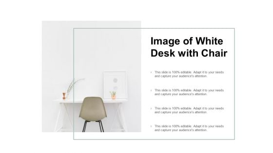 Image Of White Desk With Chair Ppt PowerPoint Presentation File Icon