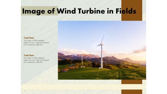 Image Of Wind Turbine In Fields Ppt PowerPoint Presentation File Information PDF