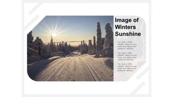 Image Of Winters Sunshine Ppt PowerPoint Presentation Styles Diagrams