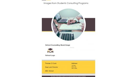 Images From Students Consulting Programs Template 98 One Pager Documents