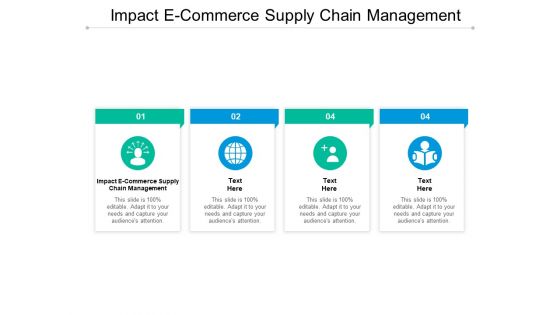 Impact E Commerce Supply Chain Management Ppt PowerPoint Presentation Portfolio Ideas