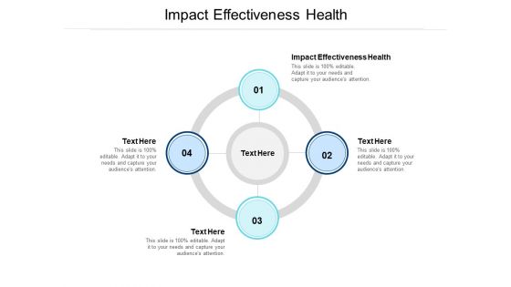 Impact Effectiveness Health Ppt PowerPoint Presentation Pictures Design Ideas Cpb