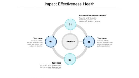 Impact Effectiveness Health Ppt PowerPoint Presentation Pictures Design Ideas Cpb