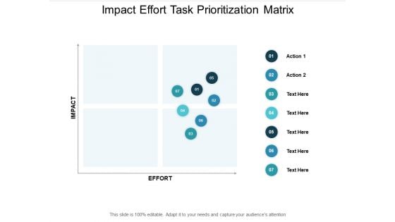 Impact Effort Task Prioritization Matrix Ppt PowerPoint Presentation Infographics Show