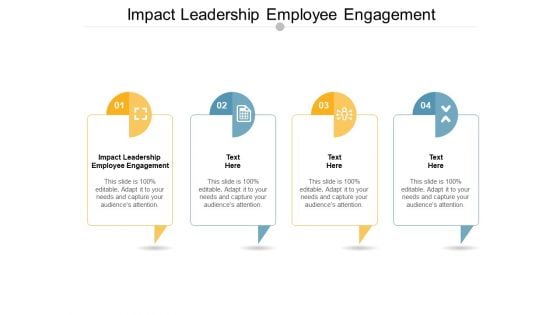 Impact Leadership Employee Engagement Ppt PowerPoint Presentation Inspiration Portfolio Cpb