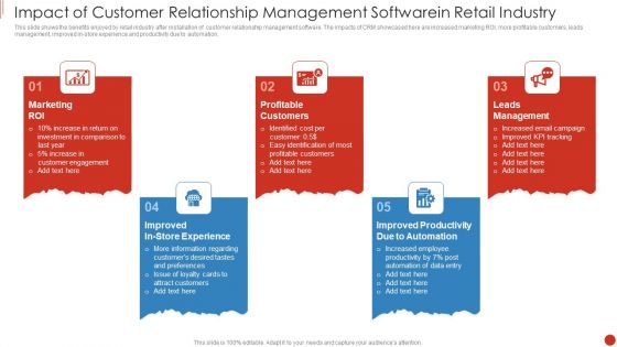 Impact Of Customer Relationship Management Softwarein Retail Industry Brochure PDF Impact Of Customer Relationship Management Softwarein Retail Industry Brochure PDF