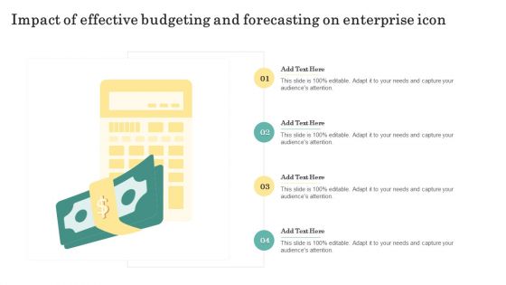 Impact Of Effective Budgeting And Forecasting On Enterprise Icon Inspiration PDF