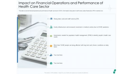 Impact On Financial Operations And Performance Of Health Care Sector Ppt Styles Graphic Tips PDF