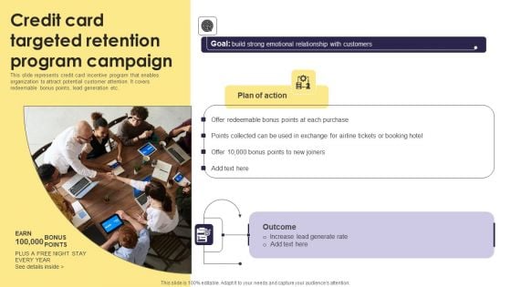 Implementation Of An Efficient Credit Card Promotion Plan Credit Card Targeted Retention Summary PDF