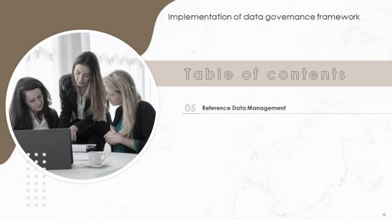 Implementation Of Data Governance Framework Ppt PowerPoint Presentation Complete Deck With Slides