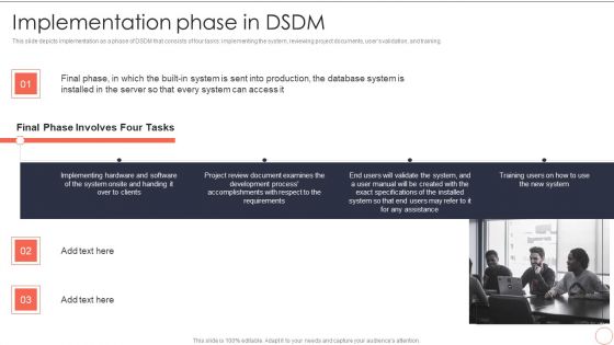 Implementation Phase In DSDM Dynamic System Development Model Pictures PDF