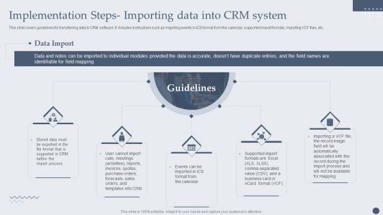 Implementation Steps Importing Data Into CRM System Inspiration PDF