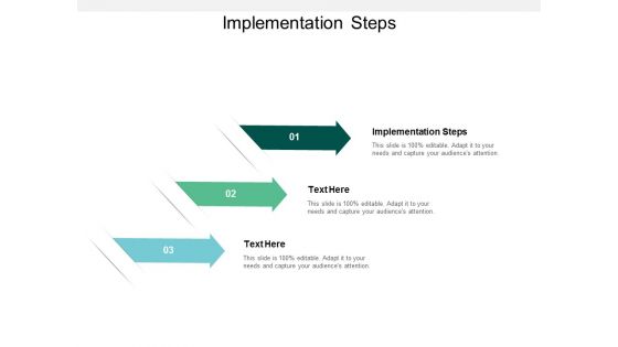 Implementation Steps Ppt PowerPoint Presentation Summary Images Cpb