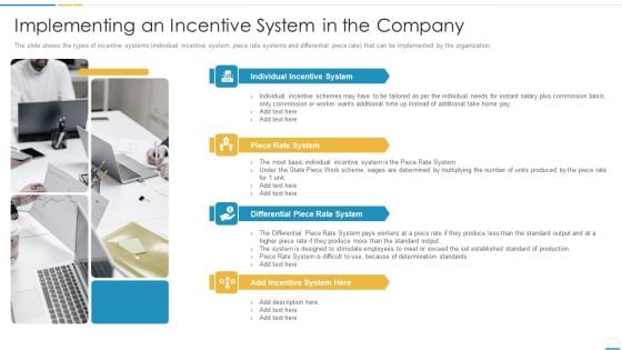 Implementing An Incentive System In The Company Background PDF