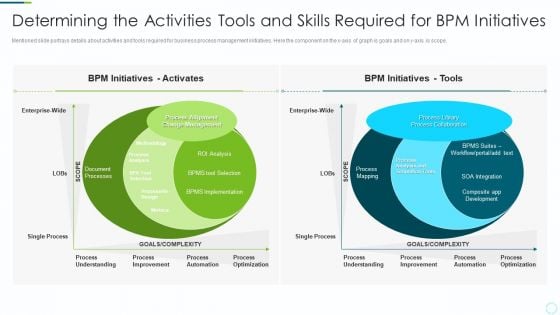 Implementing BPM Techniques Determining The Activities Tools And Skills Required For BPM Initiatives Summary PDF