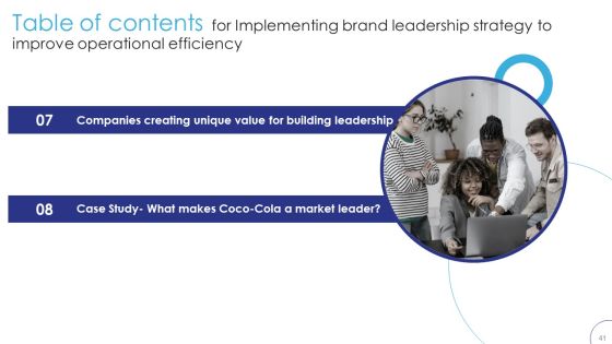 Implementing Brand Leadership Strategy To Improve Operational Efficiency Ppt PowerPoint Presentation Complete Deck With Slides Slide41