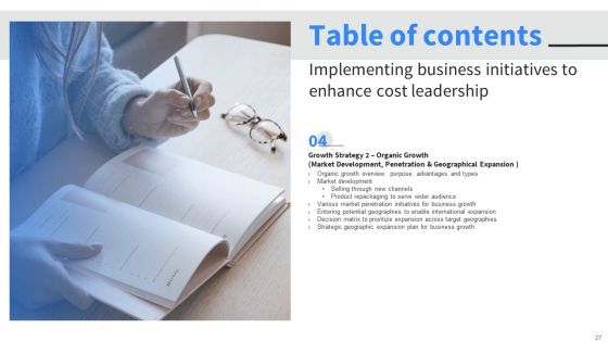 Implementing Business Initiatives To Enhance Cost Leadership Ppt PowerPoint Presentation Complete Deck With Slides Slide27