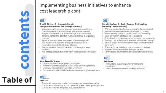 Implementing Business Initiatives To Enhance Cost Leadership Ppt PowerPoint Presentation Complete Deck With Slides Slide04