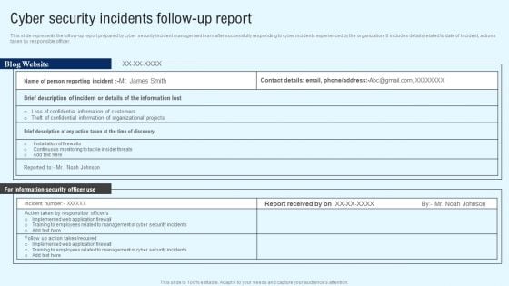 Implementing Cyber Security Incident Cyber Security Incidents Follow-Up Report Clipart PDF Implementing Cyber Security Incident Cyber Security Incidents Follow-Up Report Clipart PDF