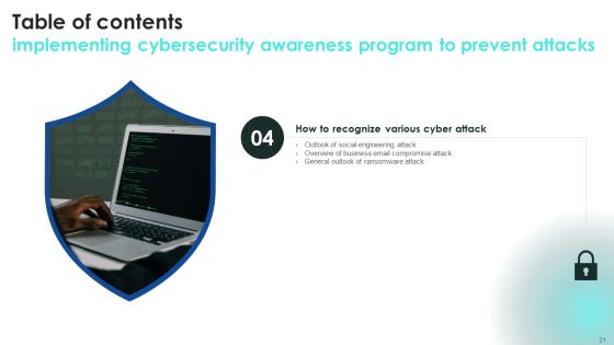 Implementing Cybersecurity Awareness Program To Prevent Attacks Ppt PowerPoint Presentation Complete Deck With Slides Slide21