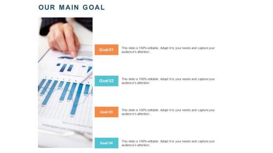 Implementing Digital Asset Management Our Main Goal Ppt Infographics Guide PDF