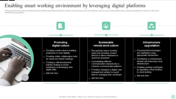 Implementing Digital Transformation Enabling Smart Working Environment By Leveraging Diagrams PDF Implementing Digital Transformation Enabling Smart Working Environment By Leveraging Diagrams PDF