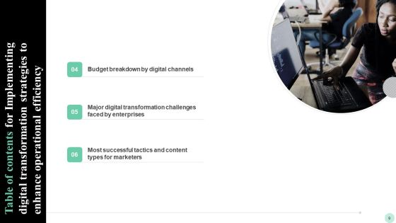Implementing Digital Transformation Strategies To Enhance Operational Efficiency Ppt PowerPoint Presentation Complete Deck With Slides Slide09