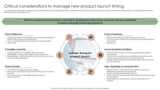 Implementing Effective Strategy Critical Considerations To Manage New Product Topics PDF