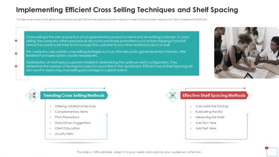 Implementing Efficient Cross Selling Techniques And Shelf Spacing Demonstration PDF