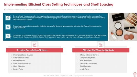 Implementing Efficient Cross Selling Techniques And Shelf Spacing Designs PDF