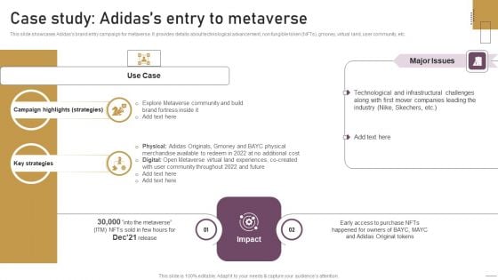 Implementing Experimental Marketing Case Study Adidass Entry To Metaverse Guidelines PDF