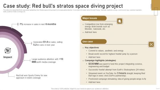 Implementing Experimental Marketing Case Study Red Bulls Stratos Space Diving Project Sample PDF