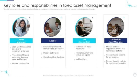 Implementing Fixed Asset Management Key Roles And Responsibilities In Fixed Asset Management Information PDF